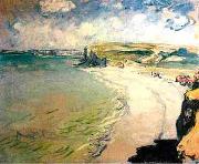 Claude Monet Beach in Pourville Sweden oil painting artist